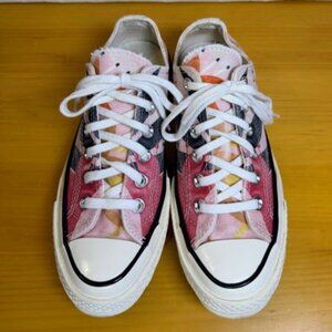 Converse Chuck 70 Low Top Vintage Floral Orange Pink Egret Women's Size 7
